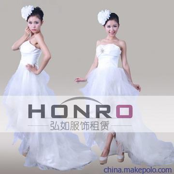 上海弘如文化传播 专业服装租赁服务，白色婚纱、半身裙出租